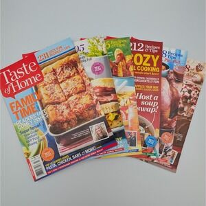 Taste of Home Magazine 2014 Lot of 6 Issues Recipes Cooking Holiday Food Decor